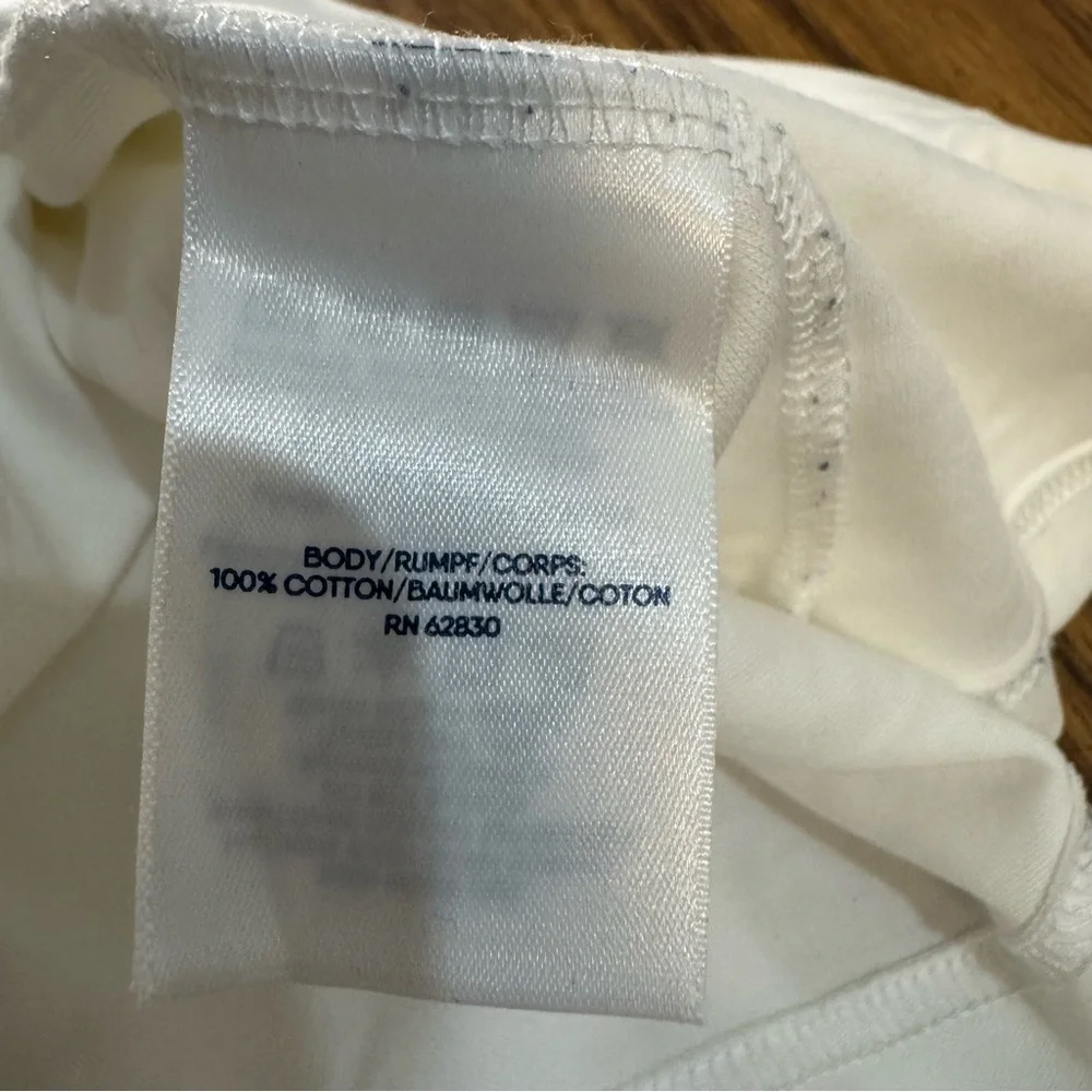 Lands' End White Turtleneck Sweater Soft Knit Classic.‎ Size XL